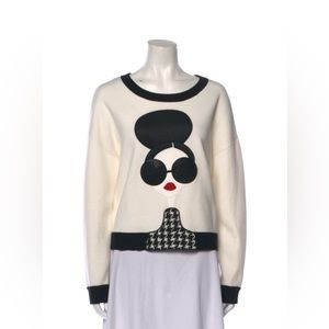 Alice + Olivia Stace face sweater